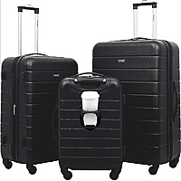 3-Pc Wrangler Hardside ABS Spinner Luggage Set w/ Cup Holder, USB Port (20/24/28)